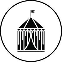 Circus Tent Illustration Icon vector