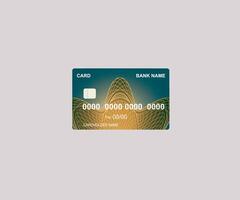 Credit card template vector