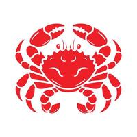 a illustration of an crab icon symbol graphic on white background vector