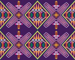 Geometry Tribal Navajo Pattern Graphic Folk Motif Textile Sari Wrapping Paper Rug. vector