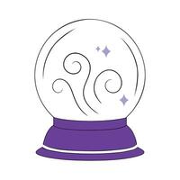 Magic sphere icon. Occultism and esoteric concept vector