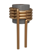 3d cuivre induction chauffage bobine avec aimant, électrique électronique partie instrument pour ingénierie assemblage, ou réparation png