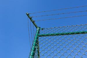 Razor and barbed wire fence photo