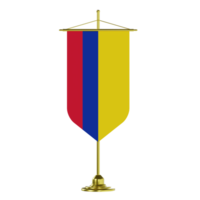 Colombia Flag Banner V1 - Medium View at 90 Degrees png