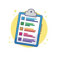 Data and analysis board cartoon . Flat illustration of company business report meeting evaluation. Infographic vector