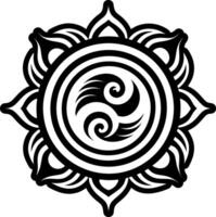 A filled style icon of wave symbol vector