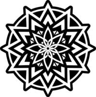Starburst pattern glyph style icon vector