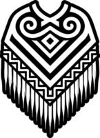 Maori cloak icon in filled style vector
