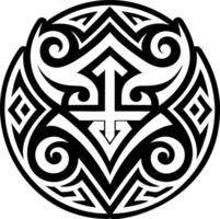 A glyph style icon of arawa symbol vector