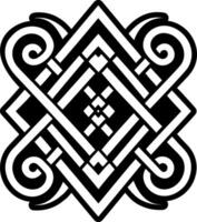 A filled style icon of knot symbol vector