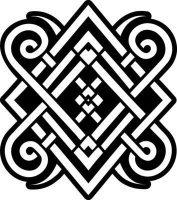 A filled style icon of knot symbol