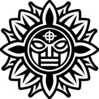 A filled style icon of hau spirit symbol vector