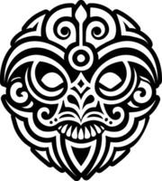 Tiki symbol icon in glyph style vector