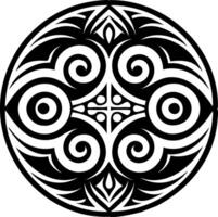 Maori ocean icon in filled style vector