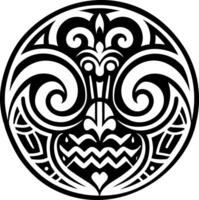 Moko symbol icon in glyph style vector