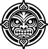 Tiki symbol icon in filled style vector