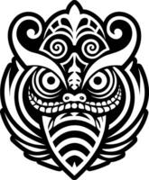 A solid style icon of tangaroa god symbol vector
