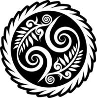 Pikorua symbol icon in solid style vector