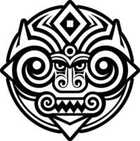 A solid style icon of ruaumoko god symbol vector