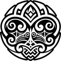 A glyph style icon of polynesian sign vector