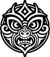 A solid style icon of polynesian mythology symbol vector