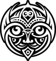 Whakairo carving icon in filled style vector