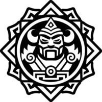 Maori legend icon in glyph style vector