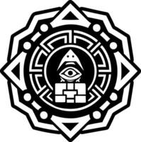Maori protection icon in filled style vector