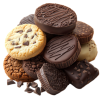 Cookie and Chocolate Combo Stack png