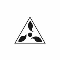 Triangle simbol, logo design template illustration vector
