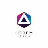 Abstract Triangle letter a logo design inspiration for business logos, consulting, modern technology vector