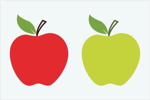 Apple Color Art a Isolated Illustration vector