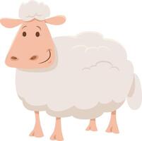 cute cartoon sheep farm animal character vector