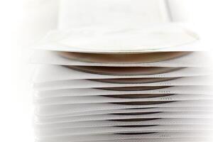 plastic case with disk files photo