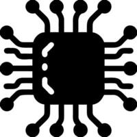 Microchip Circuit for Technology and Electronics Design vector