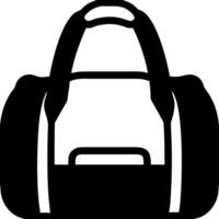 Black Duffel Bag for Travel and Gym Use vector