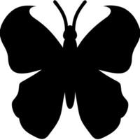 Black Butterfly Silhouette Art for Nature and Design Projects vector