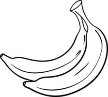 Minimalist Illustration of Banana Pair for Design and Decoration vector