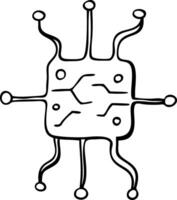 Abstract Circuit Board Design for Technology Concepts vector