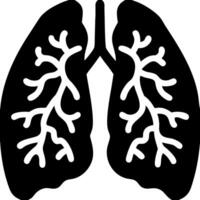 Human Lungs Illustration with Bronchial Tree for Medical Education vector