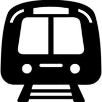 Train Front View for Transportation Apps and Public Transit Design vector