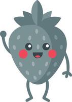 Cute Smiling Strawberry Character for Fun and Playful Designs vector
