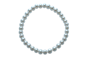 Elegant round pearl necklace displayed on a smooth surface highlighting its luster and design png
