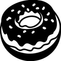 Delicious Donut with Tasty Frosting and Sprinkles Design vector