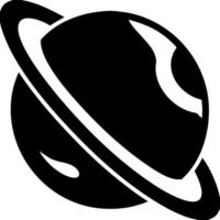 Planet with Rings Illustration Saturn Space Celestial Globe Design vector