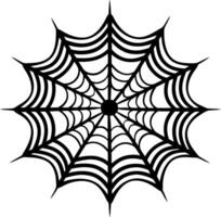 Intricate Spider Web Design Unique Halloween Graphic Art vector