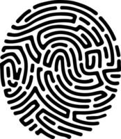 Intricate Fingerprint Maze Design Symbolizing Identity and Security vector