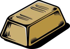Gold Bar Illustration for Finance and Investment Concepts vector