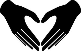 Heart Shaped Hands Gesture Symbol of Love Unity and Compassion vector