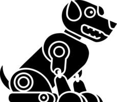 Futuristic Robotic Dog Illustration for Technology and Innovation Concepts vector